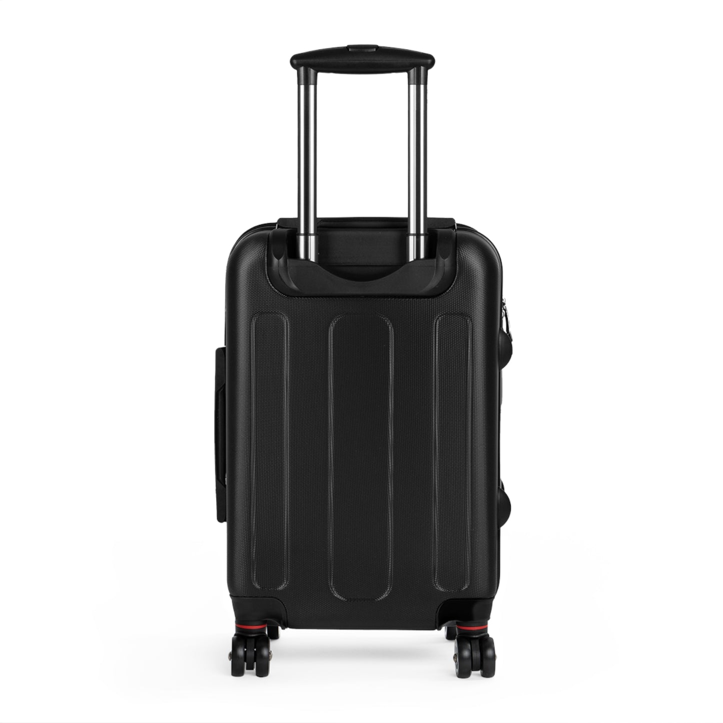 Butter Yellow Striped Spinner Luggage