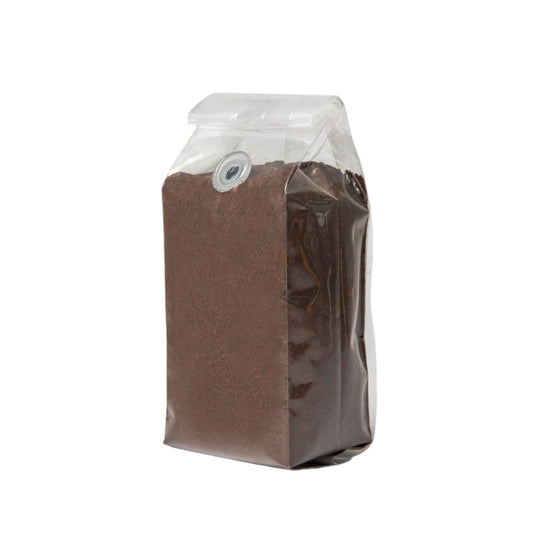 Panther & Palm Medium Roast Coffee, specialty-grade blend, 12oz ground coffee with notes of toffee, dark chocolate, and citrus.
